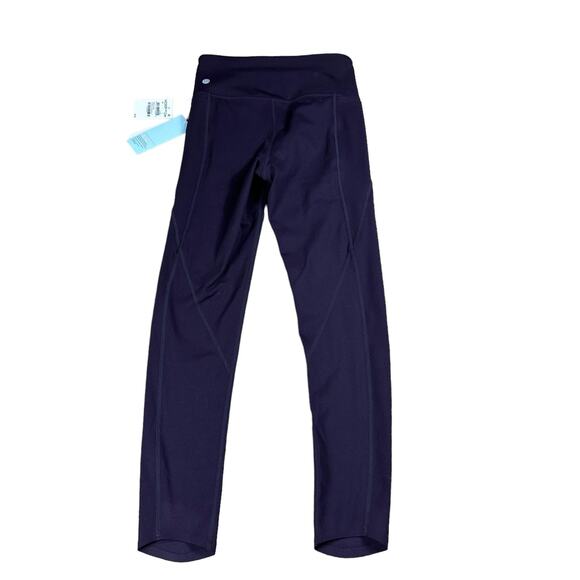 ZELLA Purple Nebula Cropped Ankle Leggings Women's Size XS NWT Yoga Gym - Picture 2 of 6